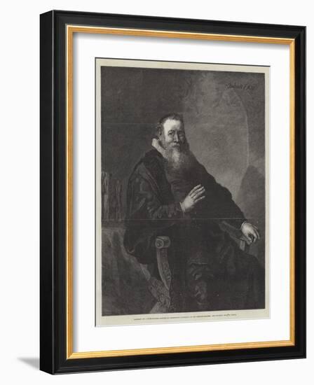 Portrait of a Burgomaster-Rembrandt van Rijn-Framed Giclee Print