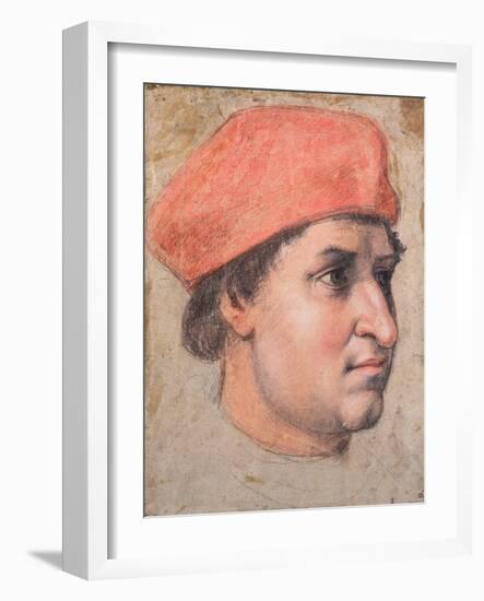 Portrait of a Cardinal, C.1513-20-Raphael-Framed Giclee Print