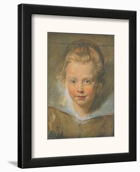 Portrait of a Child-Peter Paul Rubens-Framed Art Print