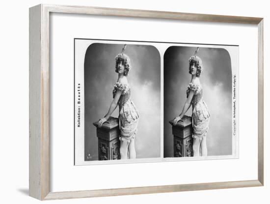 Portrait of a Costumed Woman, Early 20th Century-Aristophot-Framed Giclee Print