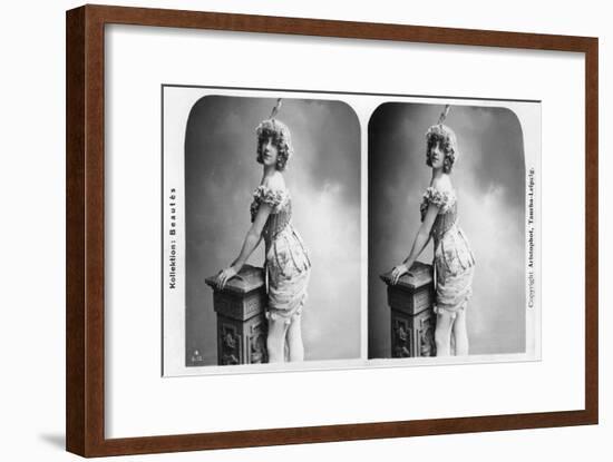 Portrait of a Costumed Woman, Early 20th Century-Aristophot-Framed Giclee Print