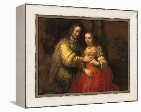Portrait of a Couple as Figures from the Old Testament, known as 'The Jewish Bride'-Rembrandt van Rijn-Framed Premier Image Canvas
