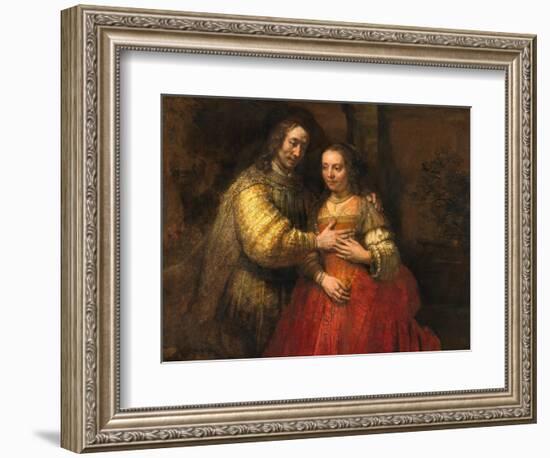 Portrait of a Couple as Figures from the Old Testament, known as 'The Jewish Bride'-Rembrandt van Rijn-Framed Giclee Print