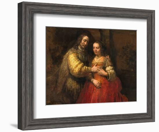 Portrait of a Couple as Figures from the Old Testament, known as 'The Jewish Bride'-Rembrandt van Rijn-Framed Giclee Print