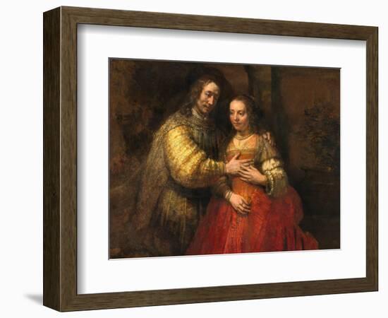 Portrait of a Couple as Figures from the Old Testament, known as 'The Jewish Bride'-Rembrandt van Rijn-Framed Giclee Print