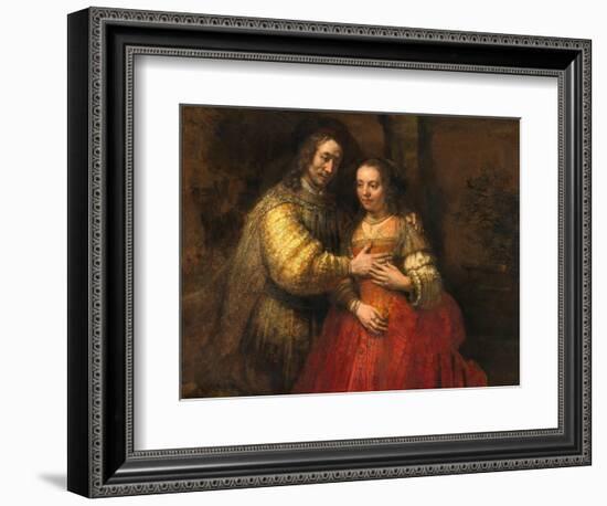 Portrait of a Couple as Figures from the Old Testament, known as 'The Jewish Bride'-Rembrandt van Rijn-Framed Giclee Print