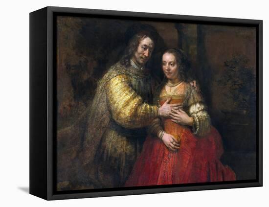 Portrait of a Couple as Figures from the Old Testament (The Jewish Bride)-Rembrandt van Rijn-Framed Premier Image Canvas