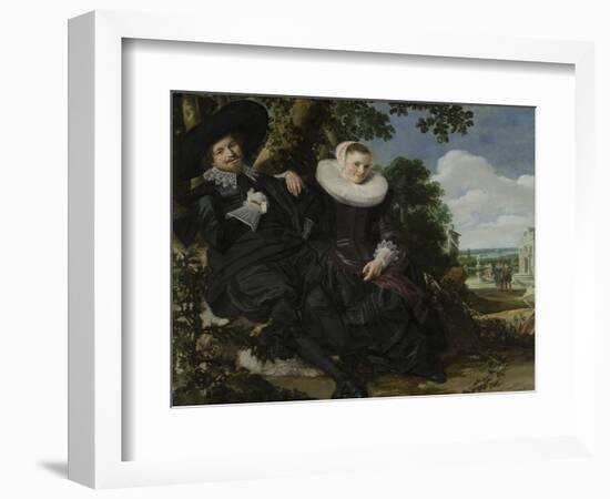 Portrait of a Couple, Probably Isaac Abrahamsz Massa and Beatrix Van Der Laen, C.1622-Frans Hals-Framed Giclee Print