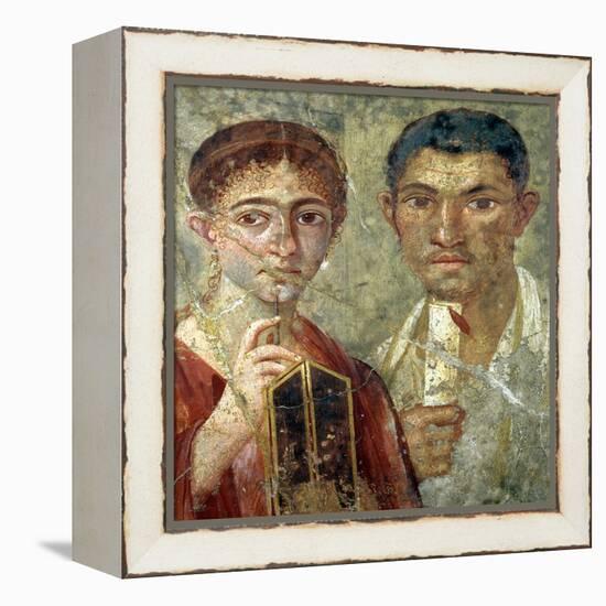 Portrait of a Couple, Thought to be Paquio Proculo and His Wife-null-Framed Premier Image Canvas