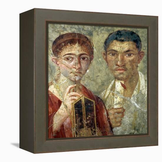 Portrait of a Couple, Thought to be Paquio Proculo and His Wife-null-Framed Premier Image Canvas