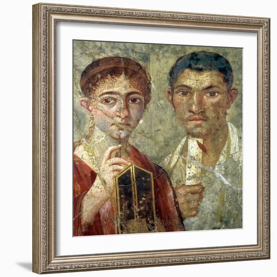 Portrait of a Couple, Thought to be Paquio Proculo and His Wife-null-Framed Giclee Print