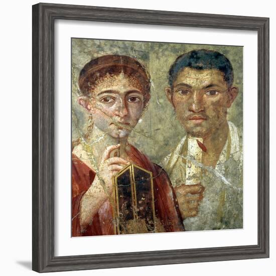 Portrait of a Couple, Thought to be Paquio Proculo and His Wife-null-Framed Giclee Print