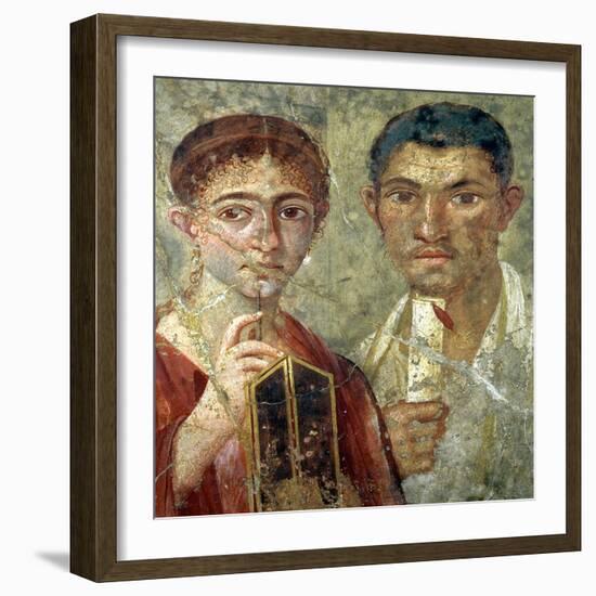 Portrait of a Couple, Thought to be Paquio Proculo and His Wife-null-Framed Giclee Print