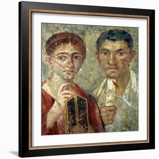 Portrait of a Couple, Thought to be Paquio Proculo and His Wife-null-Framed Giclee Print