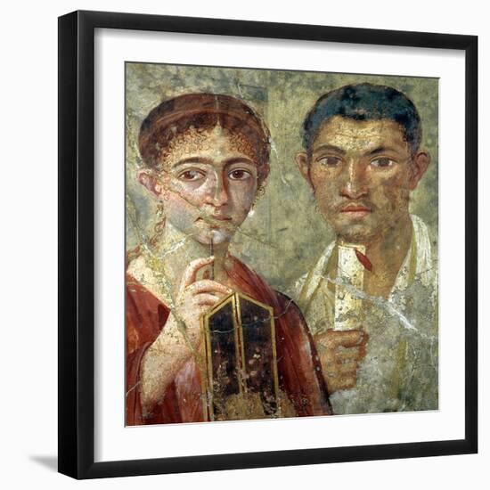 Portrait of a Couple, Thought to be Paquio Proculo and His Wife-null-Framed Giclee Print