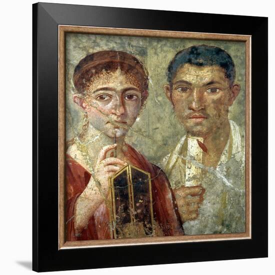 Portrait of a Couple, Thought to be Paquio Proculo and His Wife-null-Framed Giclee Print