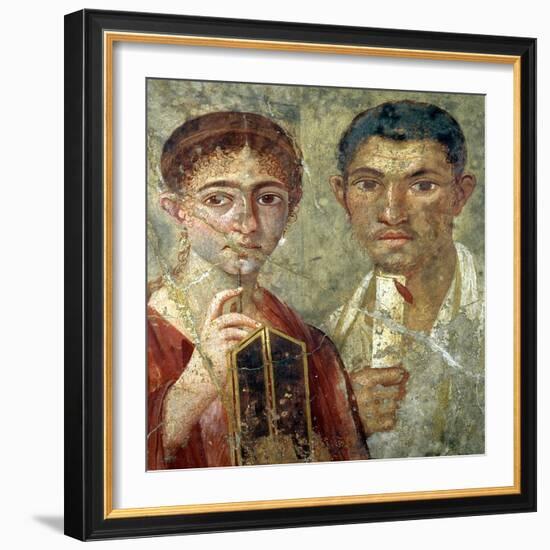 Portrait of a Couple, Thought to be Paquio Proculo and His Wife-null-Framed Giclee Print