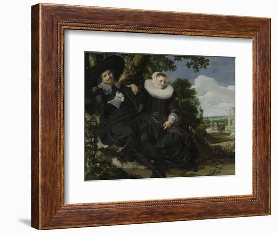 Portrait of a Couple-Frans Hals-Framed Art Print