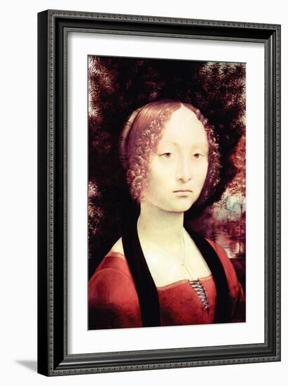 Portrait of a Dame-Leonardo da Vinci-Framed Art Print