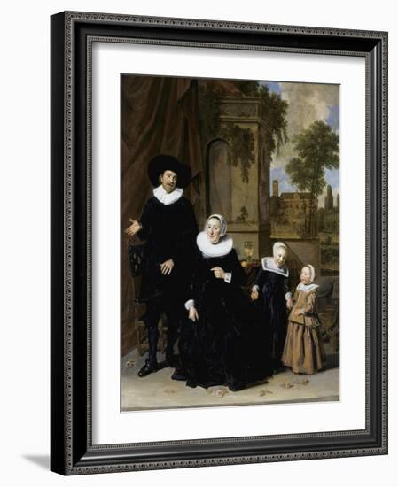 Portrait of a Dutch a Family, C.1635-Frans Hals-Framed Giclee Print
