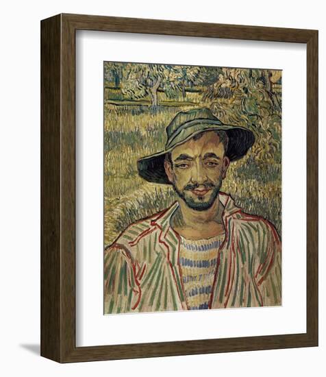 Portrait of a Famer-Vincent van Gogh-Framed Art Print