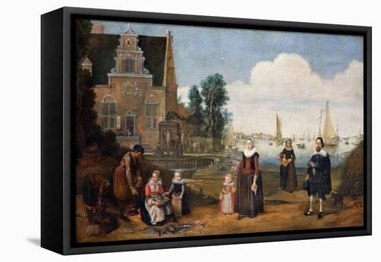 Portrait of a Family, First Third of 17th C-Arent Arentsz-Framed Premier Image Canvas