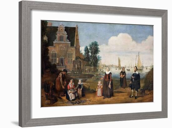 Portrait of a Family, First Third of 17th C-Arent Arentsz-Framed Giclee Print