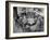 Portrait of a Family of Tuscan Tennat Farmers Sitting around Dinner Table-Alfred Eisenstaedt-Framed Photographic Print