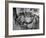 Portrait of a Family of Tuscan Tennat Farmers Sitting around Dinner Table-Alfred Eisenstaedt-Framed Photographic Print