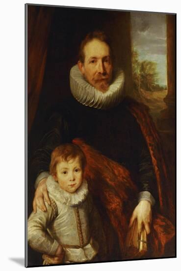 Portrait of a Father and His Son, Also Known as Guillaume Richardot-Sir Anthony Van Dyck-Mounted Giclee Print
