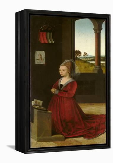 Portrait of a Female Donor, c.1455-Petrus Christus-Framed Premier Image Canvas