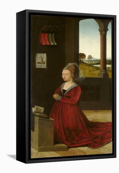 Portrait of a Female Donor, c.1455-Petrus Christus-Framed Premier Image Canvas