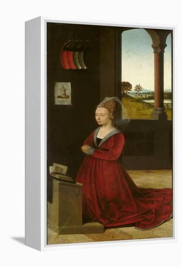 Portrait of a Female Donor, c.1455-Petrus Christus-Framed Premier Image Canvas