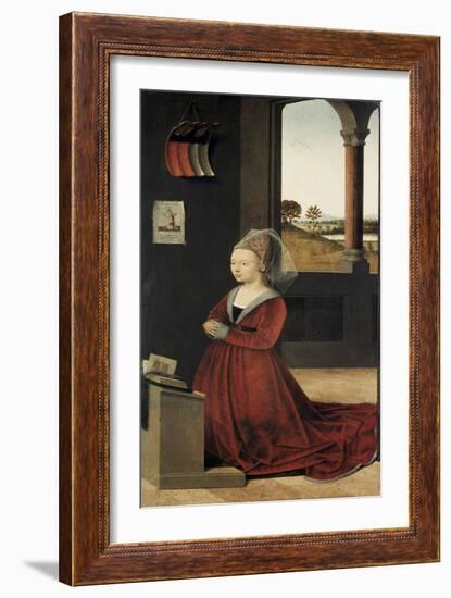 Portrait of a Female Donor-Petrus Christus-Framed Giclee Print