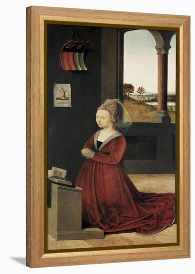 Portrait of a Female Donor-Petrus Christus-Framed Premier Image Canvas