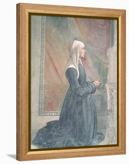 Portrait of a Female Member of the Sassetti Family-Domenico Ghirlandaio-Framed Premier Image Canvas