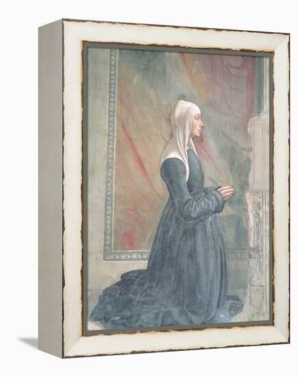 Portrait of a Female Member of the Sassetti Family-Domenico Ghirlandaio-Framed Premier Image Canvas