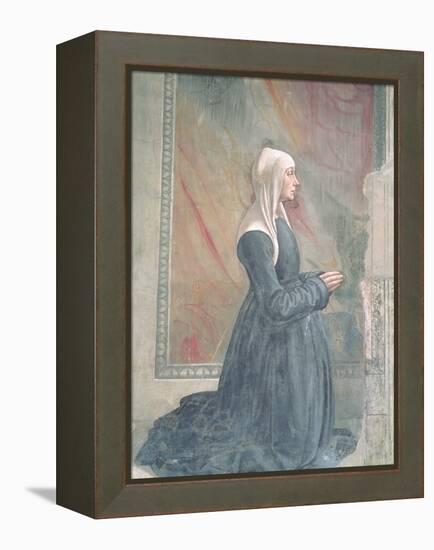 Portrait of a Female Member of the Sassetti Family-Domenico Ghirlandaio-Framed Premier Image Canvas