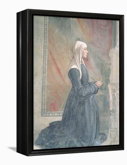 Portrait of a Female Member of the Sassetti Family-Domenico Ghirlandaio-Framed Premier Image Canvas