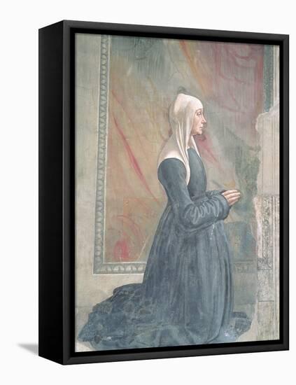 Portrait of a Female Member of the Sassetti Family-Domenico Ghirlandaio-Framed Premier Image Canvas