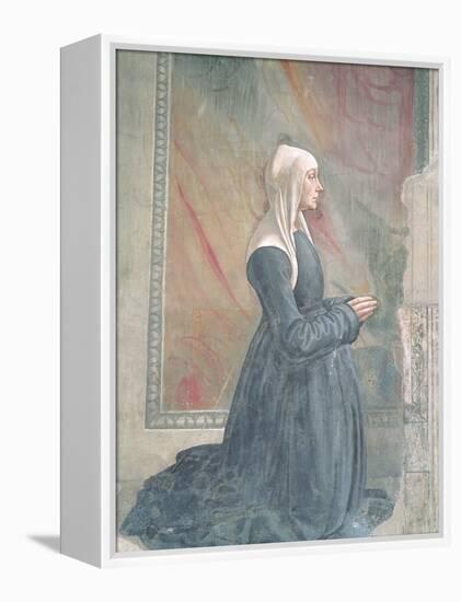 Portrait of a Female Member of the Sassetti Family-Domenico Ghirlandaio-Framed Premier Image Canvas