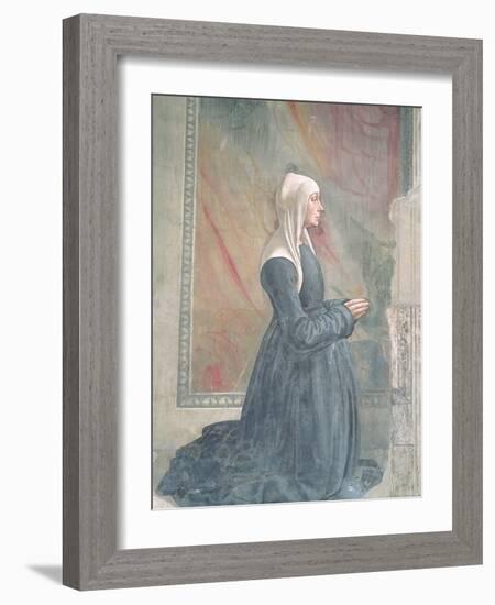 Portrait of a Female Member of the Sassetti Family-Domenico Ghirlandaio-Framed Giclee Print