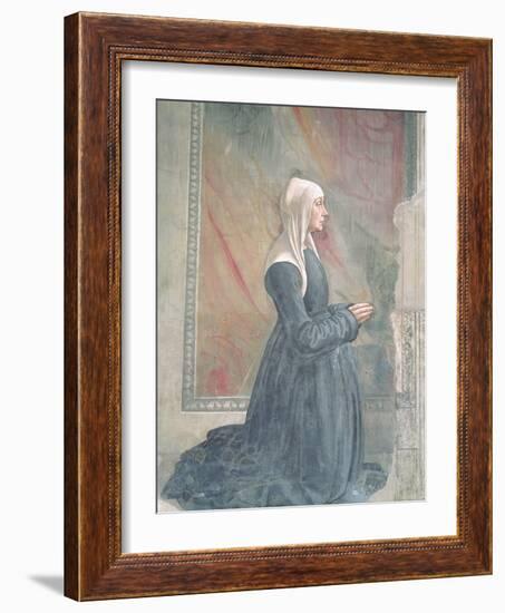 Portrait of a Female Member of the Sassetti Family-Domenico Ghirlandaio-Framed Giclee Print