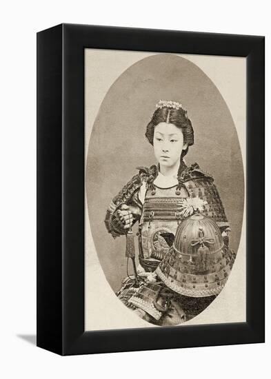 Portrait of a Female Warrior with Flowers in Her Hair, C.1895-null-Framed Premier Image Canvas