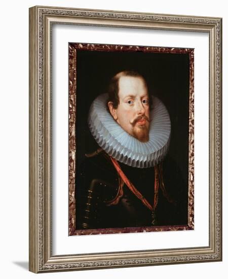 Portrait of a Flemish Gentleman with a Ruff (Oil on Canvas)-Peter Paul Rubens-Framed Giclee Print