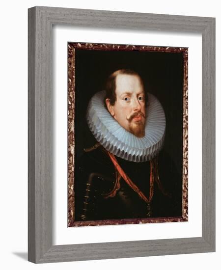 Portrait of a Flemish Gentleman with a Ruff (Oil on Canvas)-Peter Paul Rubens-Framed Giclee Print