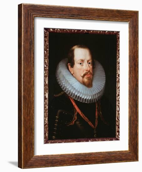 Portrait of a Flemish Gentleman with a Ruff (Oil on Canvas)-Peter Paul Rubens-Framed Giclee Print