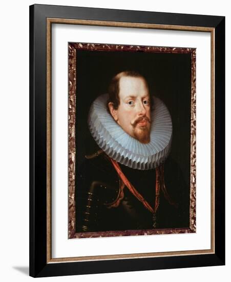 Portrait of a Flemish Gentleman with a Ruff (Oil on Canvas)-Peter Paul Rubens-Framed Giclee Print