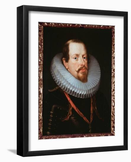 Portrait of a Flemish Gentleman with a Ruff (Oil on Canvas)-Peter Paul Rubens-Framed Giclee Print