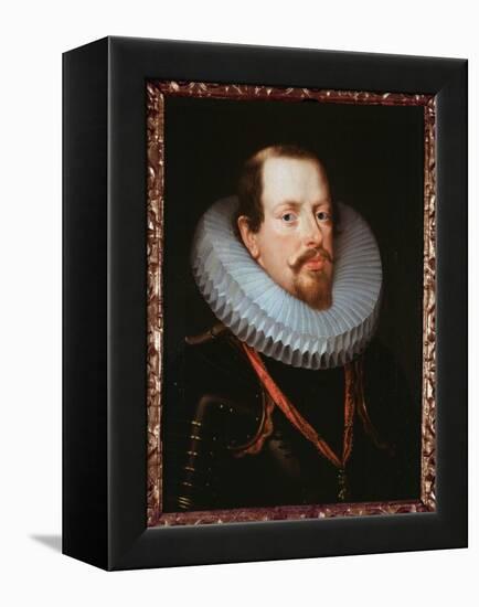 Portrait of a Flemish Gentleman with a Ruff (Oil on Canvas)-Peter Paul Rubens-Framed Premier Image Canvas